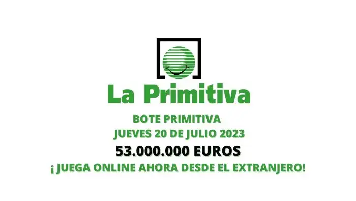 Jugar Primitiva online bote 53 millones