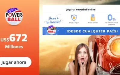 Jugar Powerball Estados Unidos bote 672 millones