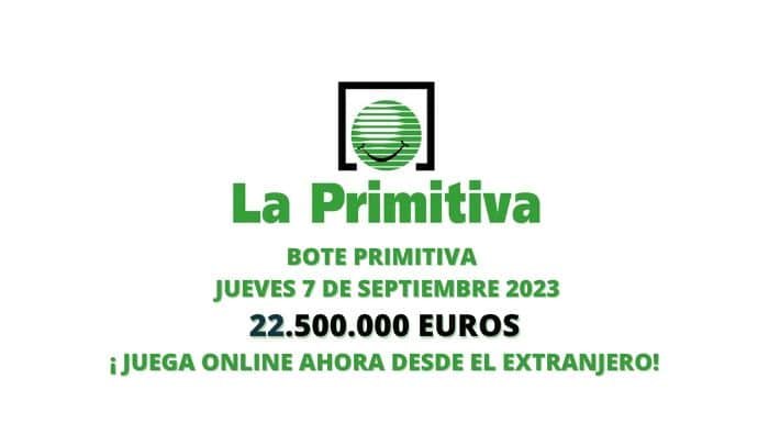 Jugar Primitiva online bote 22,5 millones
