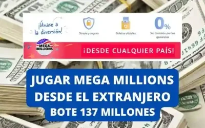 Jugar Mega Millions online bote 137 millones