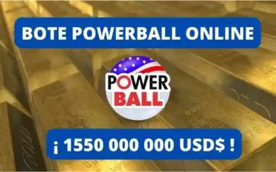 Jugar Powerball bote 1550 millones