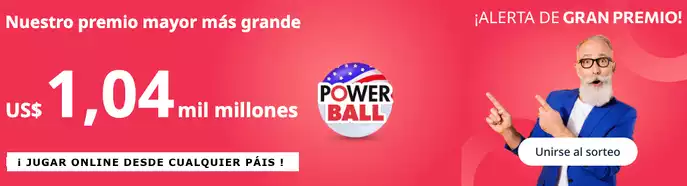 Jugar Powerball Estados Unidos bote 1040 millones 2 Jugar Powerball desde el extranjero online
