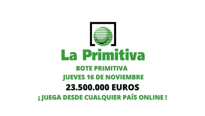 Bote Primitiva jueves 16 de noviembre 2023