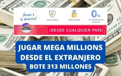 Jugar Mega Millions Estados Unidos online bote 308 millones