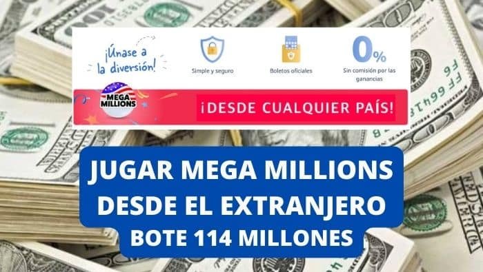 Jugar Mega Millions online bote de 114 millones
