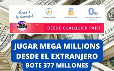 Jugar Mega Millions online bote 377 millones
