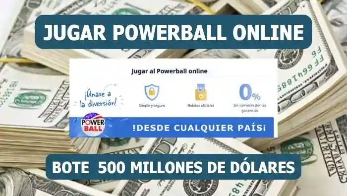 Jugar Powerball Estados Unidos online bote de 500 millones