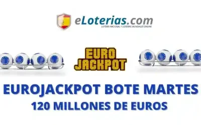 Jugar Eurojackpot martes 16 de enero 2024 bote 120 millones