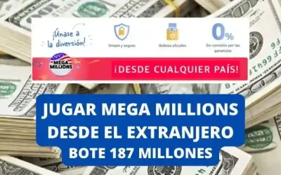 Jugar Mega Millions online bote 187 millones