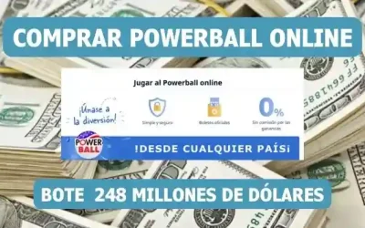 Comprar boleto bote Powerball | Jugar desde extranjero 248 millones