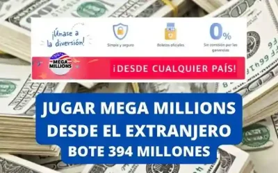 Jugar Mega Millions online bote 394 millones