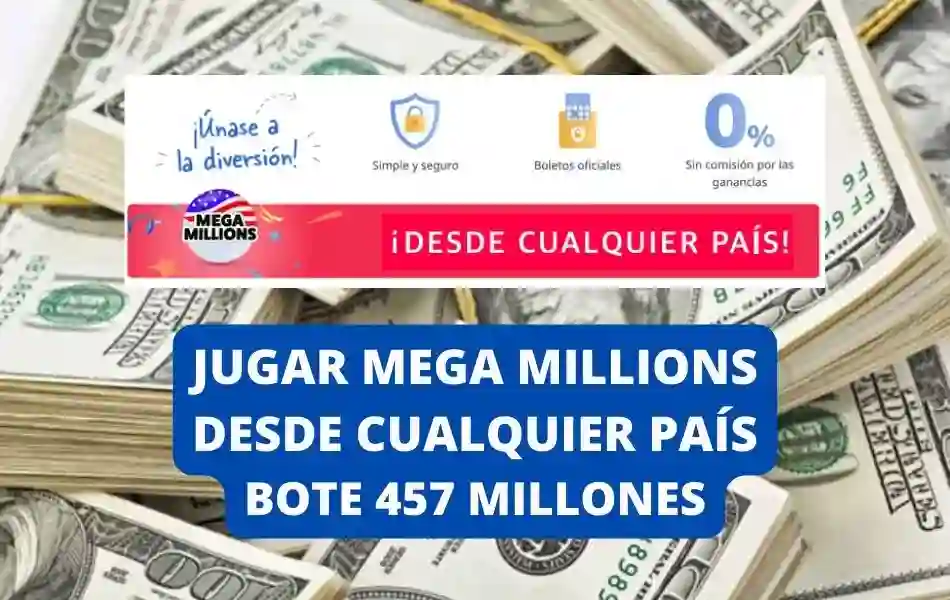Jugar Mega Millions online bote 457 millones