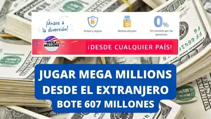 Jugar Mega Millions online bote 607 millones