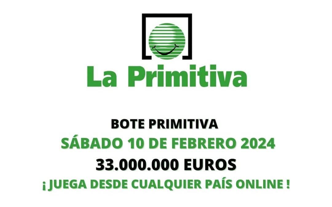 Jugar Primitiva online bote 33 millones