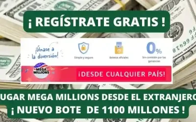 Jugar Mega Millions online bote 1100 millones