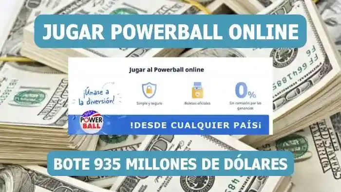 Jugar Powerball Estados Unidos bote 935 millones