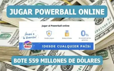 Jugar Powerball Estados Unidos bote 559 millones