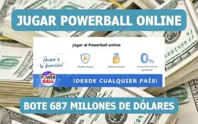 Jugar Powerball USA online bote 687 millones