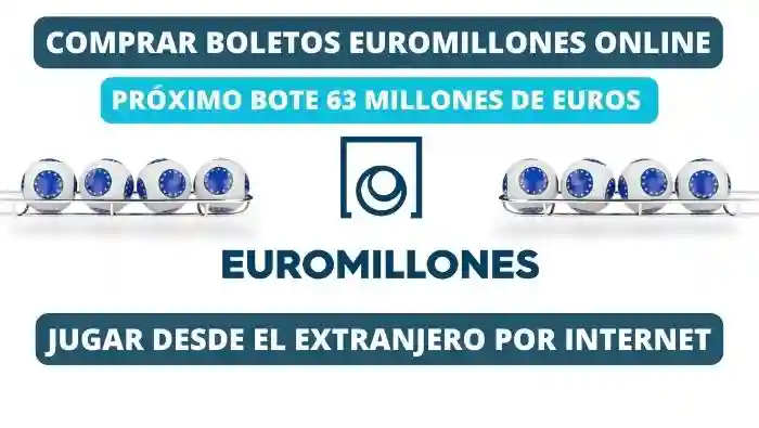 Jugar próximo bote Euromillones viernes 63 millones