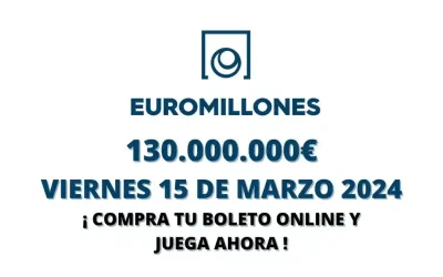 Próximo Bote Euromillones viernes 130 millones
