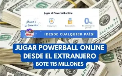 Jugar Powerball Estados Unidos online bote 115 millones