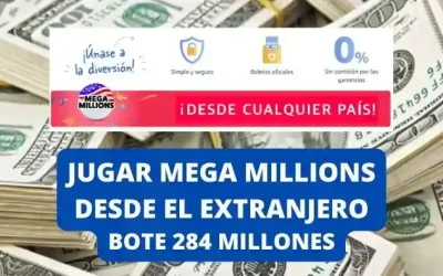 Jugar Mega Millions online bote 284 millones