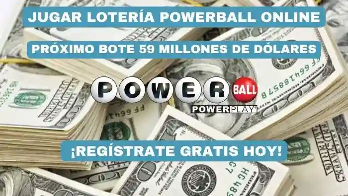 Jugar Powerball online bote 59 millones