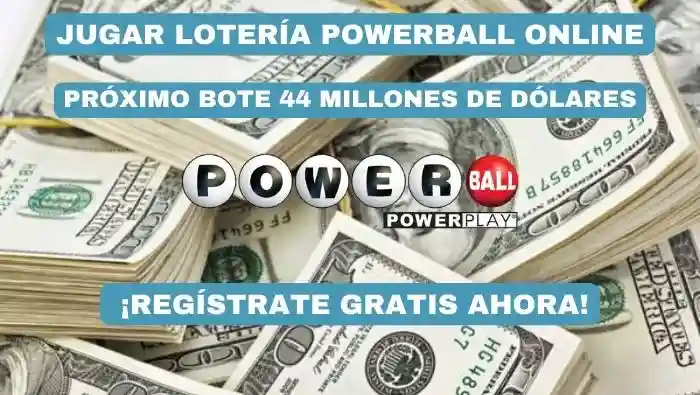 Jugar Powerball online bote 44 millones