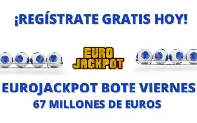 Jugar Eurojackpot online bote viernes 67 millones