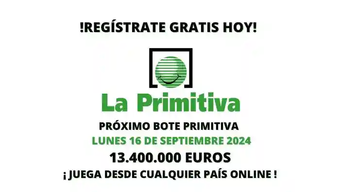 Bote La Primitiva lunes 13 400 000 euros