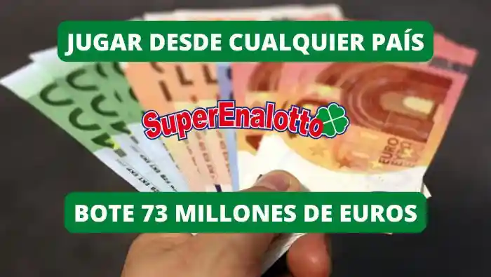 Jugar SuperEnaLotto Italia online bote 73 millones