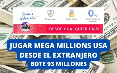 Comprar Mega Millions online bote 93 millones