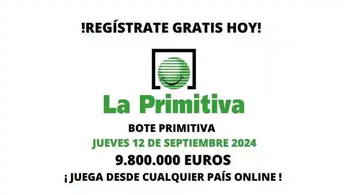 Jugar La Primitiva jueves bote 9 800 000 euros
