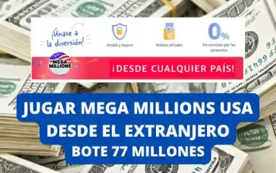 Comprar Mega Millions online bote 77 millones