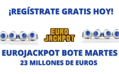 Jugar Eurojackpot online bote martes 23 millones
