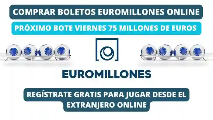 Jugar Euromillones Online Bote Viernes 75 millones