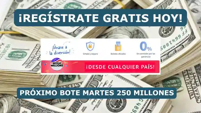 Jugar Mega Millions USA: ¡Regístrate Gratis Bote de 250 Millones!