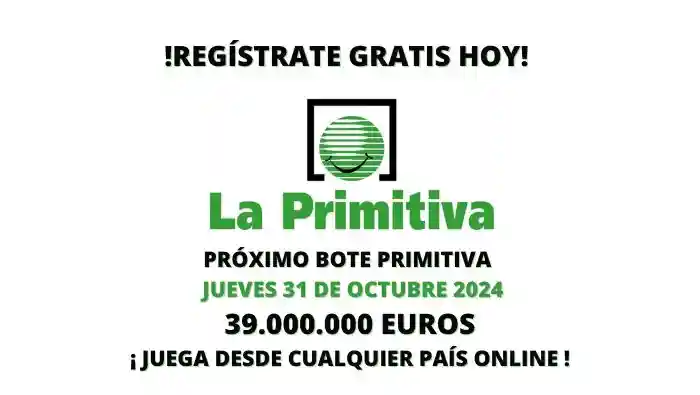 Jugar La Primitiva online bote 39 millones