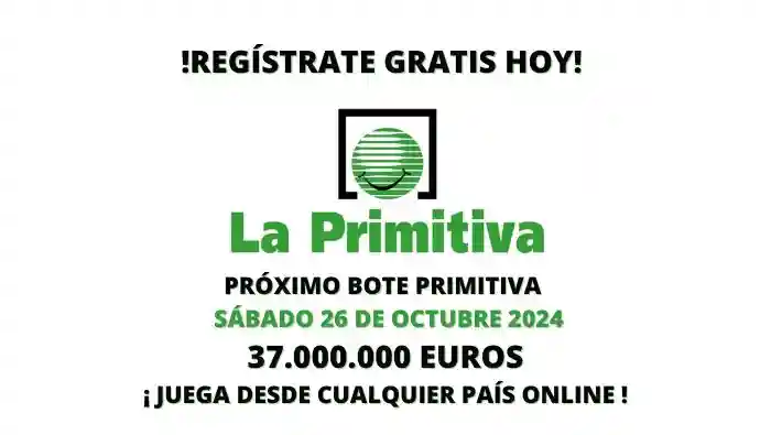 Jugar La Primitiva online bote 37 millones