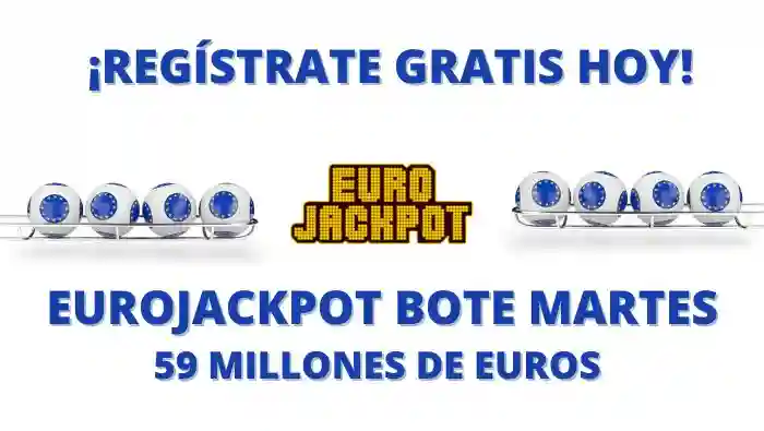 Jugar al Bote de Eurojackpot martes 59 millones