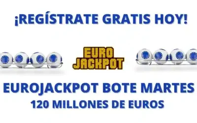 Bote Eurojackpot online con bote de 120 millones