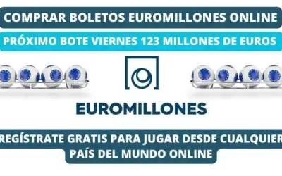 Próximo bote de lotería Euromillones online 123 millones