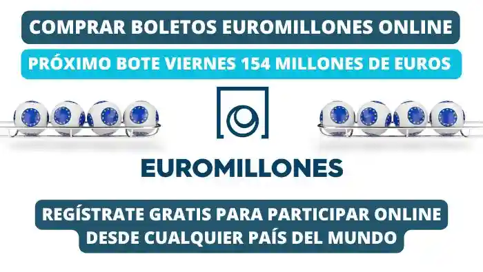 Próximo bote Euromillones viernes 154 millones