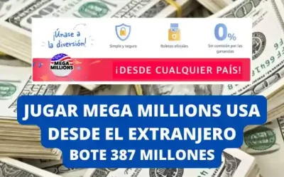 Lotería Mega Millions USA Online. Bote de 387 millones