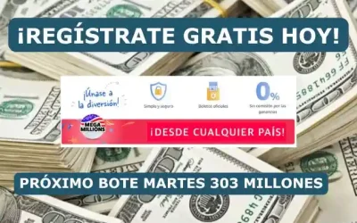 Jugar Mega Millions Online. Bote de Lotería Americana 303 millones
