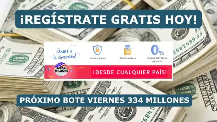 Jugar Mega Millions Online. Bote de Lotería Americana 334 millones