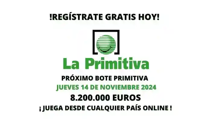 Lotería Primitiva online bote 8 200 000 euros