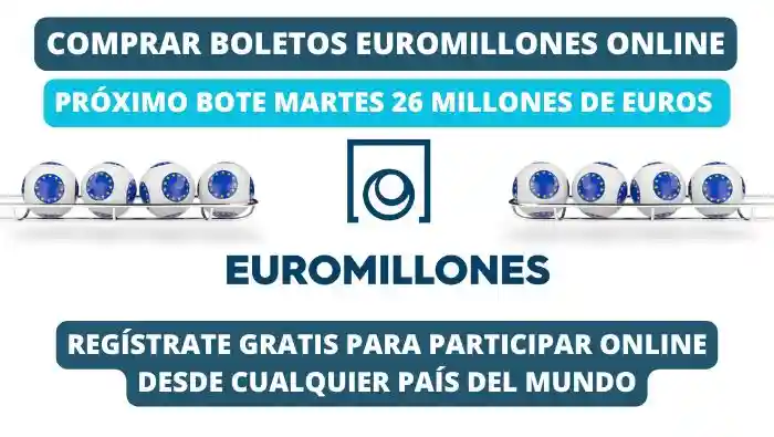 Próximo bote Euromillones martes 26 millones