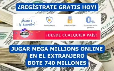 Jugar Mega Millions Online. Bote de Lotería Americana 740 millones