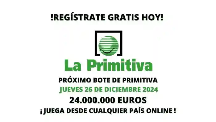 Jugar a La Primitiva hoy bote 24 millones
